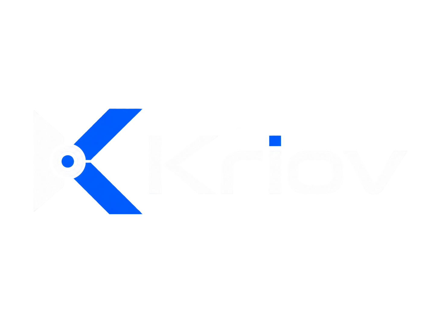 Kriov logo on dark background